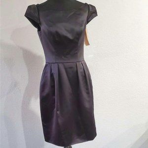 Puff Sleeve Mini Black Dress